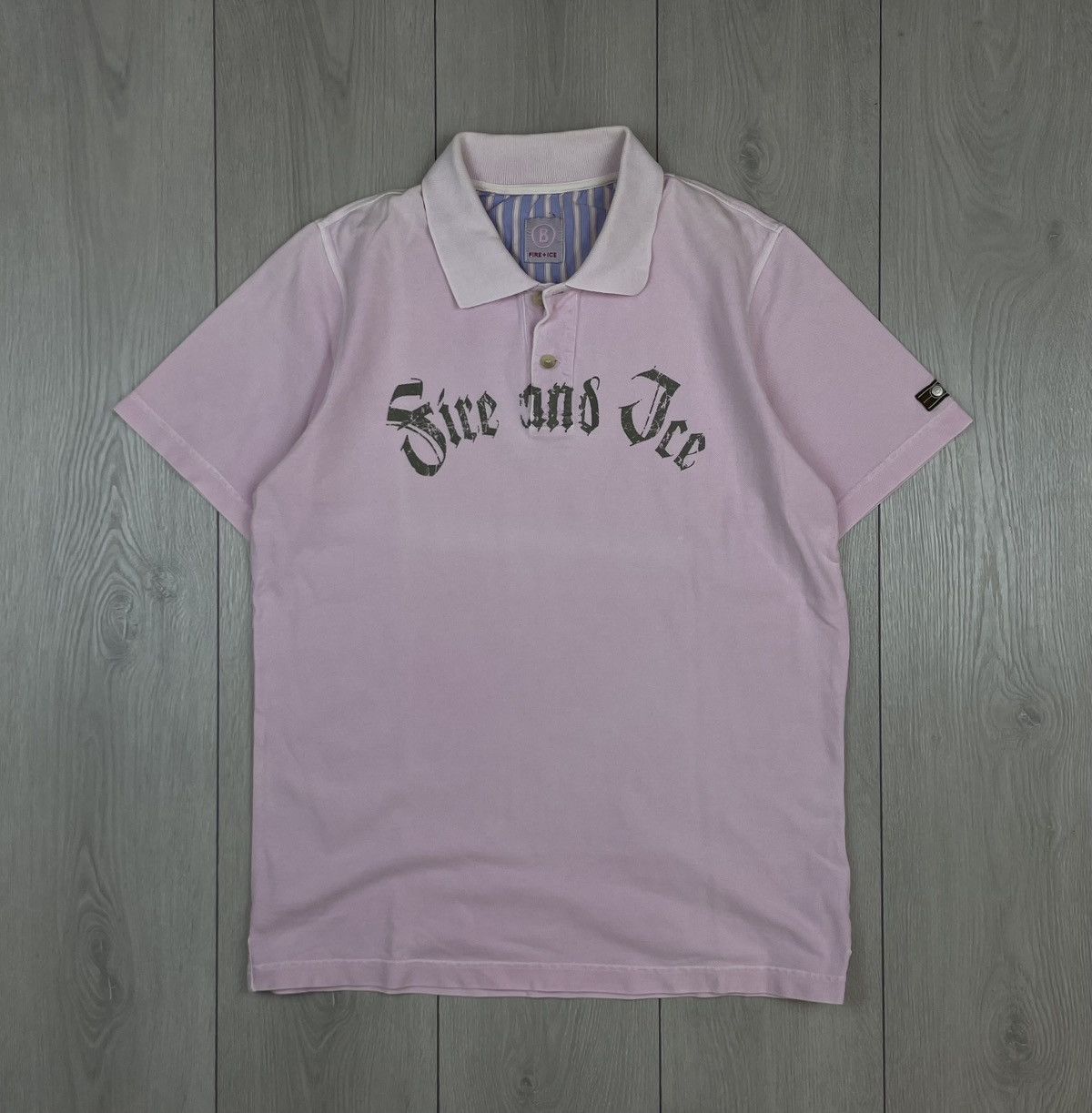 Bogner Bogner Fire + Ice Vintage Men’s Polo Shirt Size M Pink Size US M / EU 48-50 / 2 - 1 Thumbnail