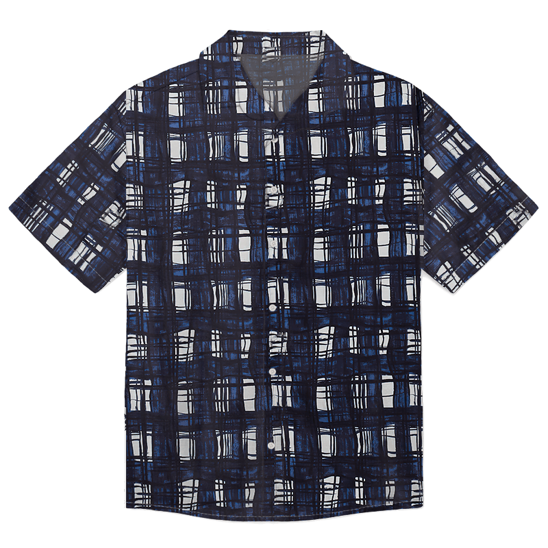 The Unbranded Brand Men's Blue Madras Check Pattern Shirt Size US M / EU 48-50 / 2 - 1 Thumbnail