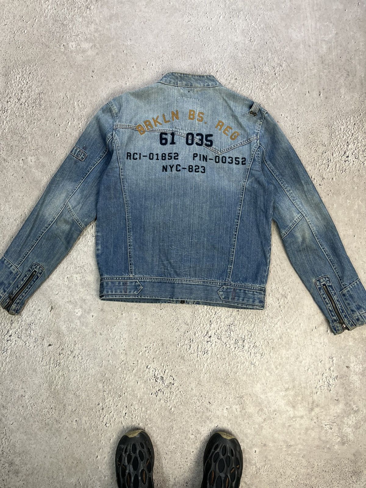 If Six Was Nine × Vintage Vintage LGB STYLE DENIM JAPANESE Jacket Cropped Rock Punk Size US M / EU 48-50 / 2 - 9 Thumbnail
