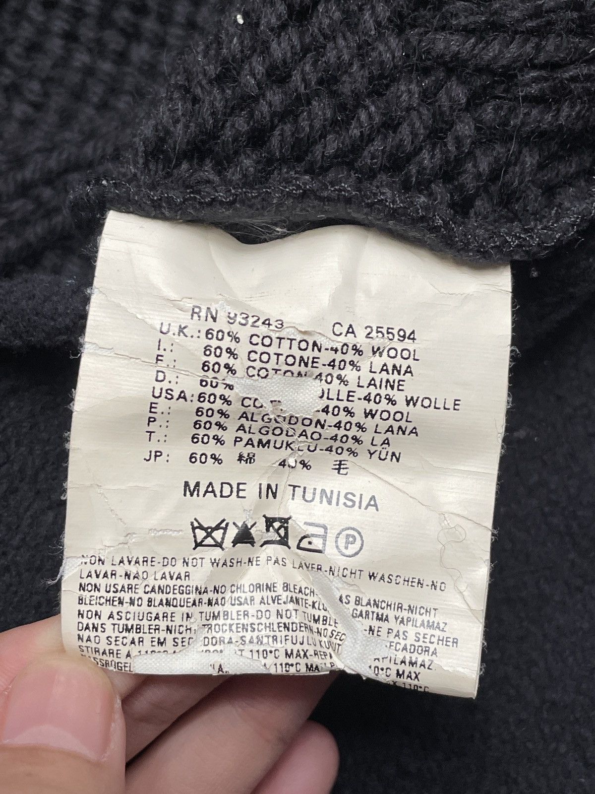 Diesel × If Six Was Nine Rare Design Vintage Brand Diesel Wool Zipper Knitwear 1990s Size US S / EU 44-46 / 1 - 11 Thumbnail
