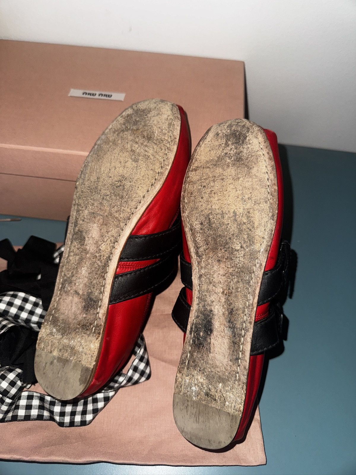 Miu Miu Miu Miu Leather ballet flats Size US 6.5 / IT 36.5 - 3 Thumbnail