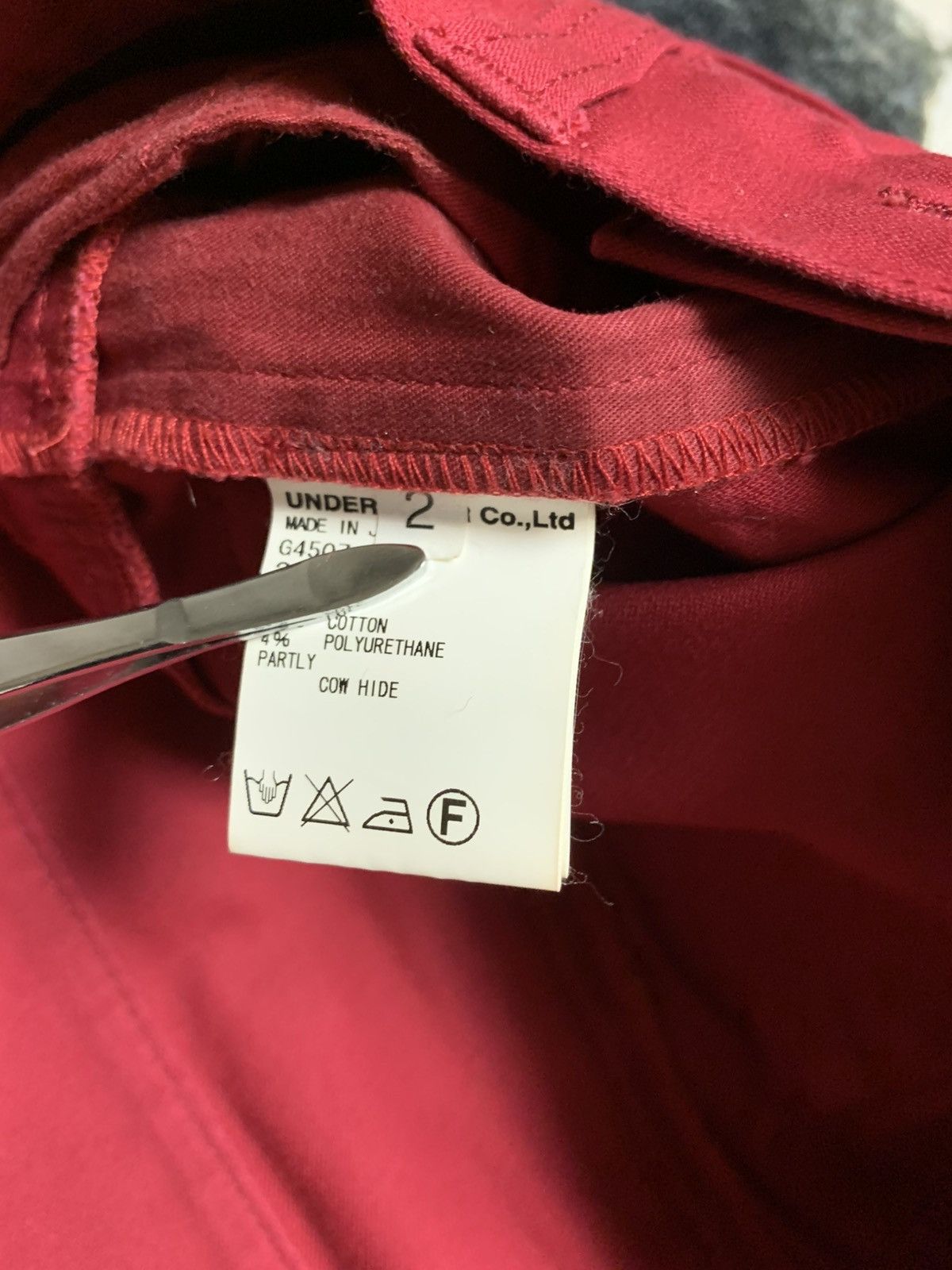 Undercover Undercover Jeans Double Waist Red Cow Hide Size ONE SIZE - 9 Thumbnail