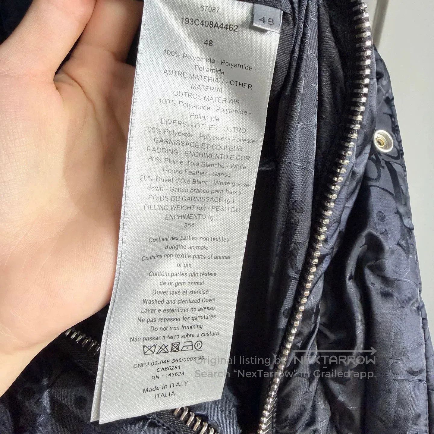 Dior Dior Oblique Quilted Down Jacket Black. Size US XXL / EU 58 / 5 - 4 Thumbnail