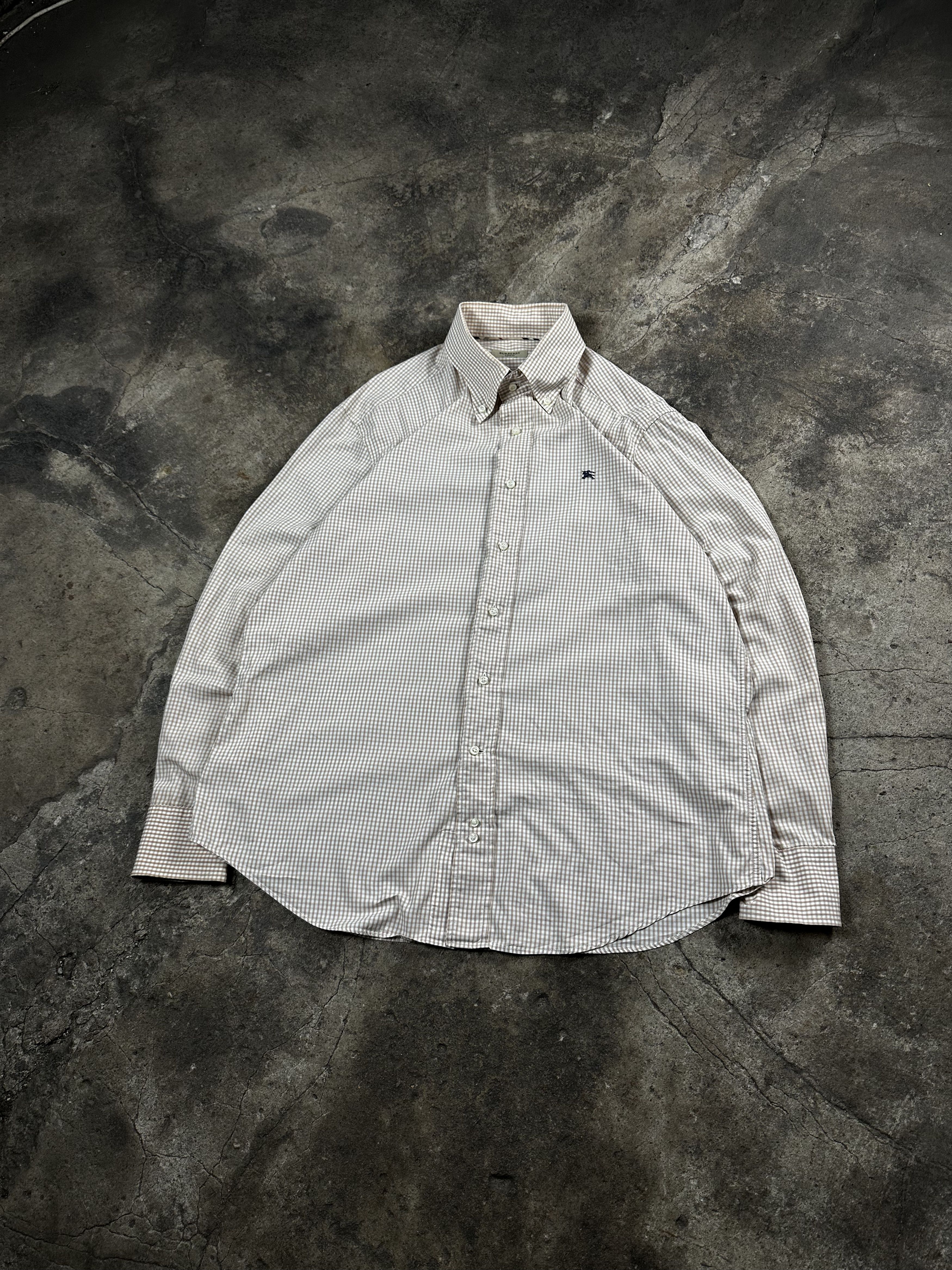 Burberry Burberry Checked Logo Button Up Shirt Size US L / EU 52-54 / 3 - 1 Thumbnail