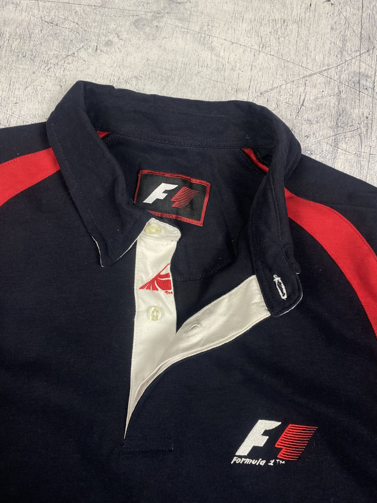 Formula 1 Vintage F1 Formula 1 Racing Team Long Sleeve Polo Shirt Size US XL / EU 56 / 4 - 10 Thumbnail