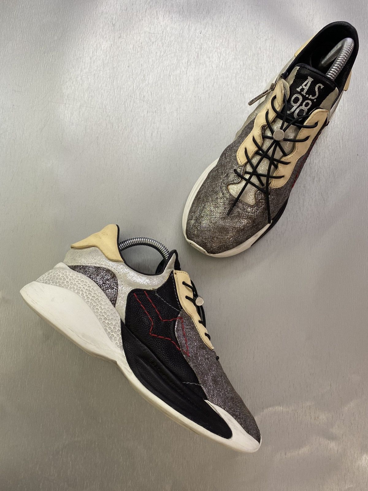 A.S.98 Airstrips A.S 98 Women’s Casual Leather Sneakers size 38 Size US 7 / IT 37 - 4 Thumbnail
