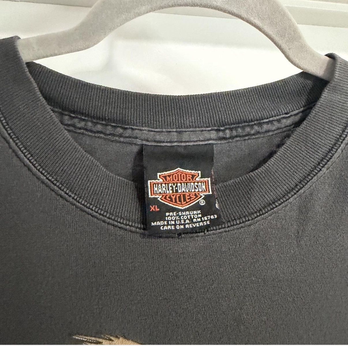 Harley Davidson 90's Rare print Harley Davidson Manchester shirt Size US XL / EU 56 / 4 - 2 Thumbnail