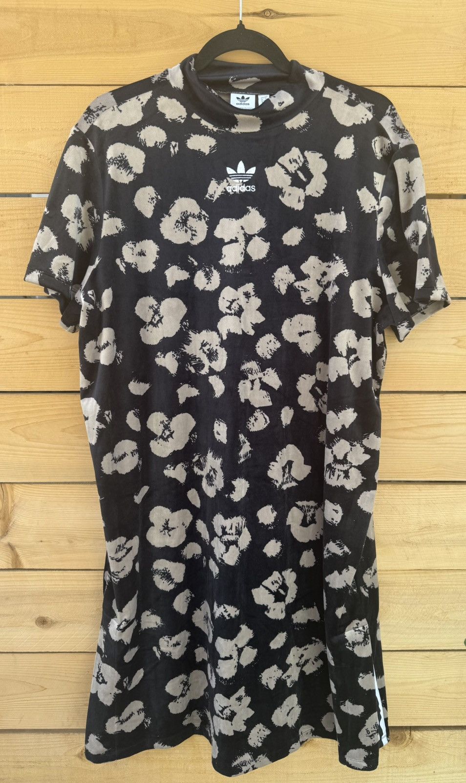 Adidas Adidas High Neck Midi Dress – Floral Print Size XL / US 12-14 / IT 48-50 - 3 Thumbnail