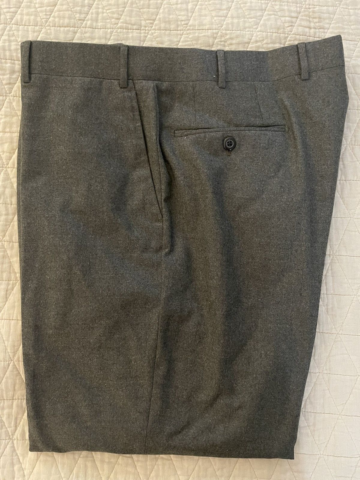 Corneliani Luxury Wool Flat Front Trouser Size US 38 / EU 54 - 2 Thumbnail