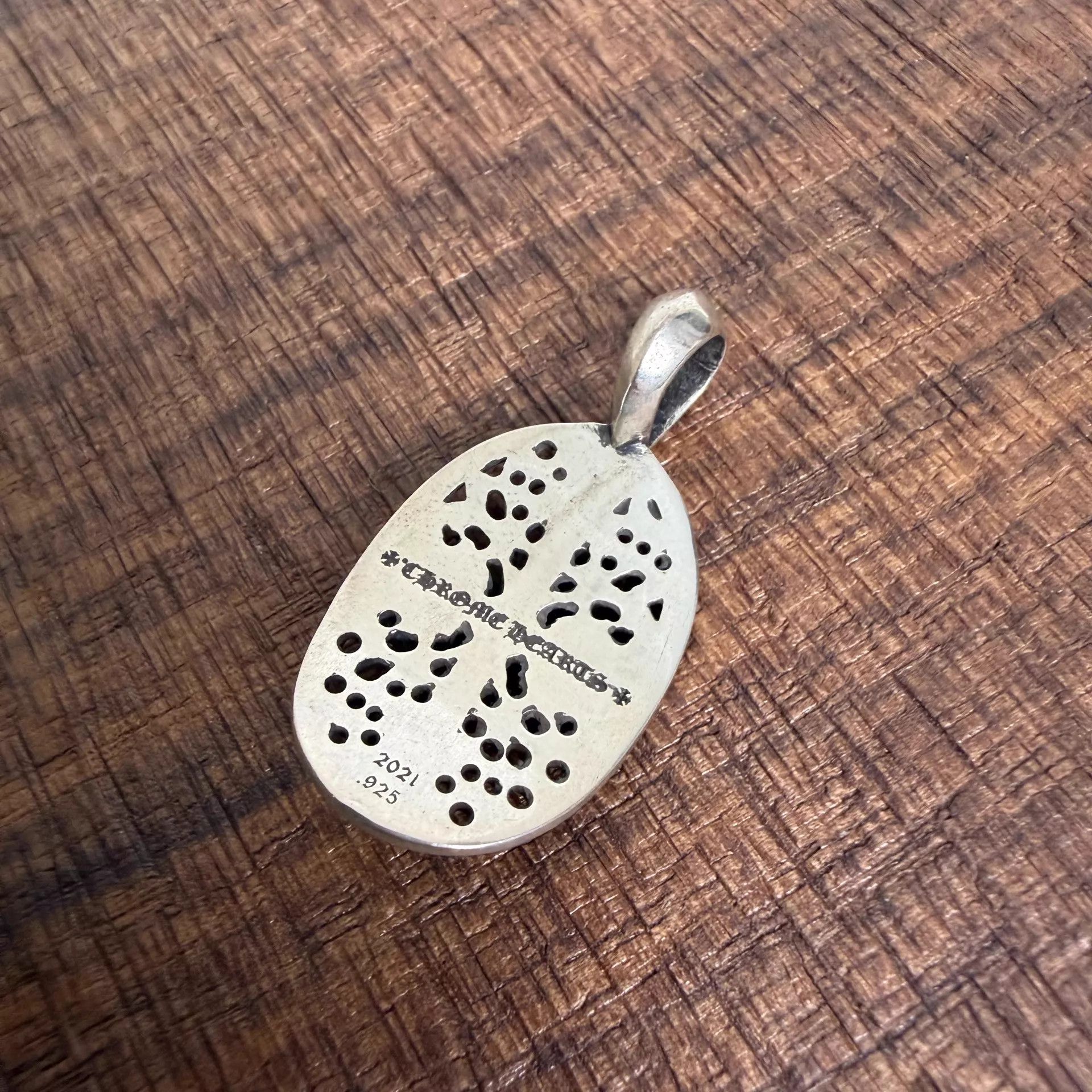 Chrome Hearts Chrome Hearts 925 Silver Oval Guardian Small Pendant Size ONE SIZE - 5 Thumbnail