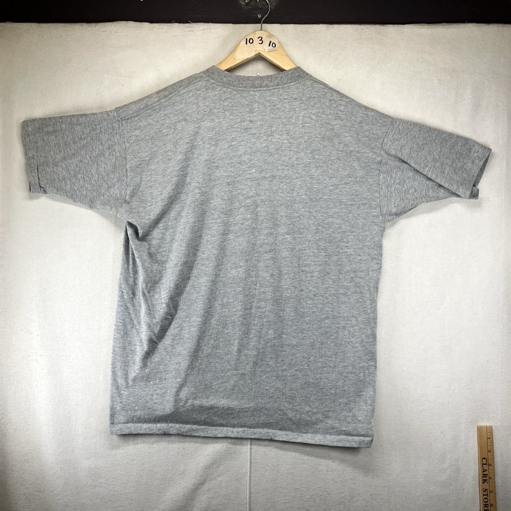 Vintage VINTAGE Healthknit Nature T Shirt Mens XL Gray Crew Neck Short Sleeve 1989 80s Art Size US XL / EU 56 / 4 - 2 Thumbnail