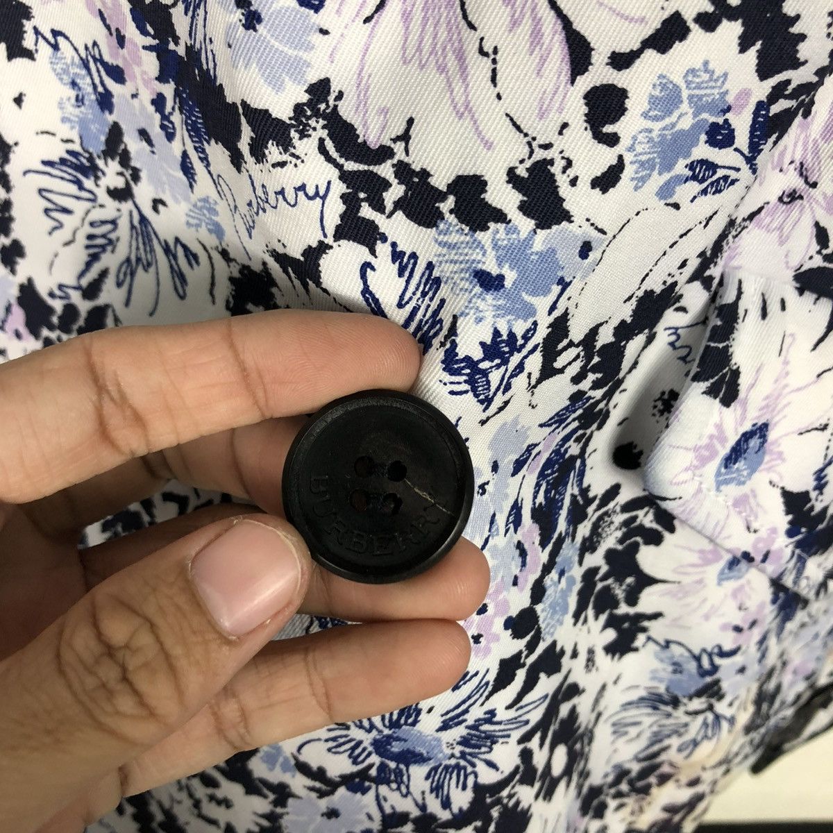 Burberry 🔥VINTAGE CHORE JACKET BURBERRY LONDON FLORAL FULL PRINT Size US S / EU 44-46 / 1 - 18 Thumbnail