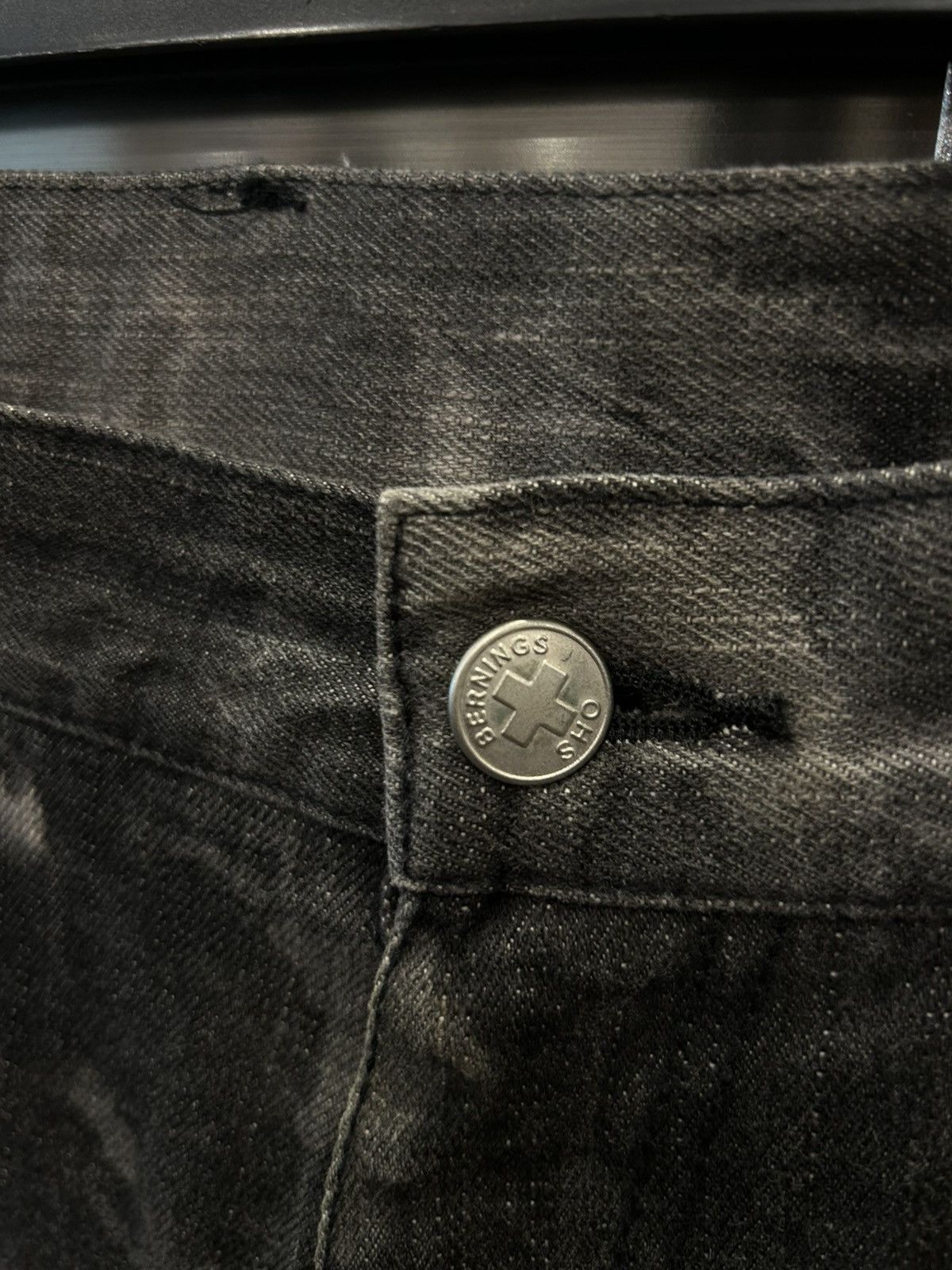 2000s Berning Sho “Skull Damage” Flared Denim