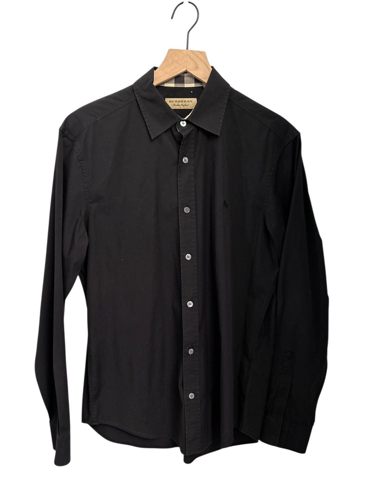Burberry Burberry Brit Black Long Sleeve Shirt medium Authentic Size US M / EU 48-50 / 2 - 2 Thumbnail