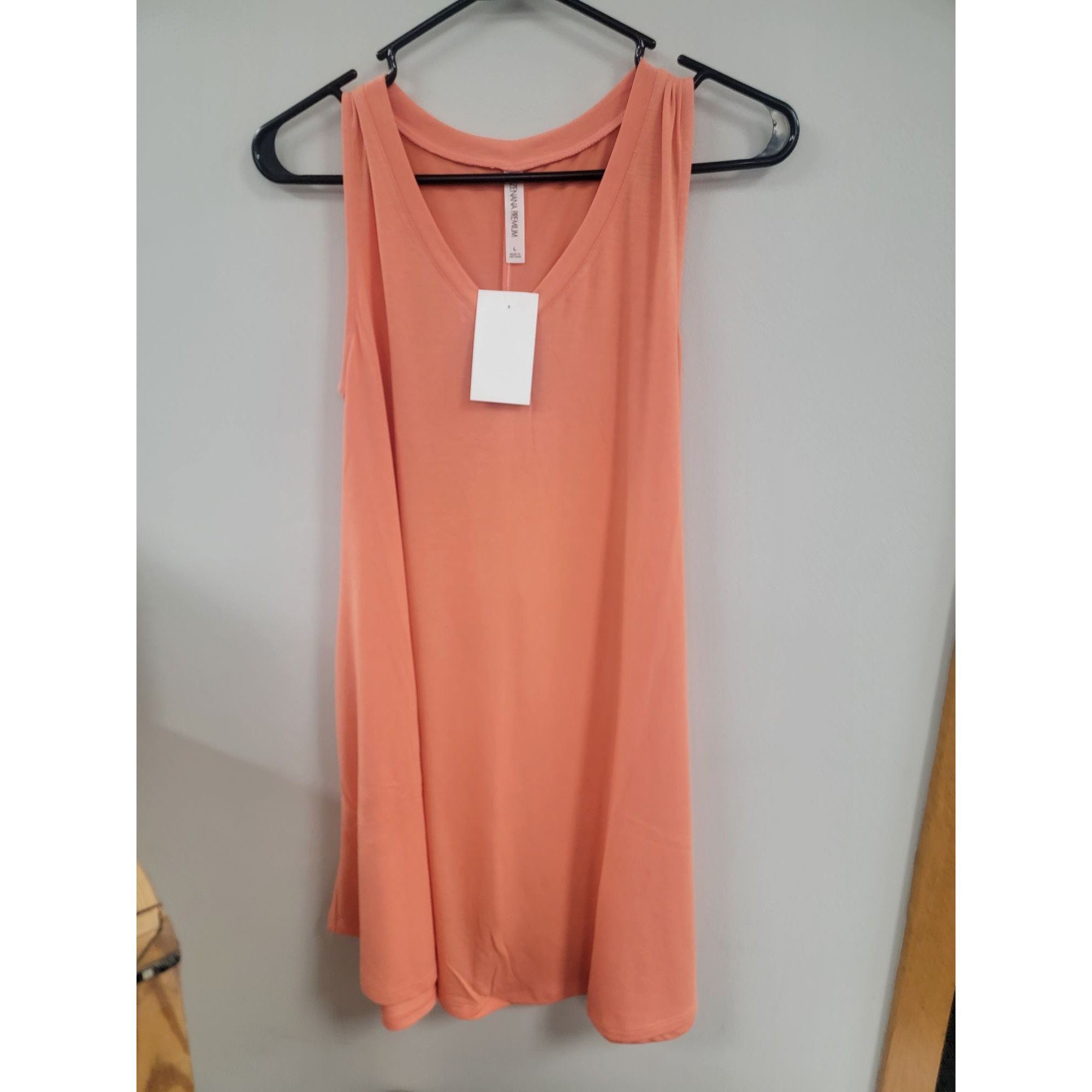 Other Sleeveless Zenana Premium Coral Tank Top L Soft Polyester & Size L / US 10 / IT 46 - 1 Thumbnail