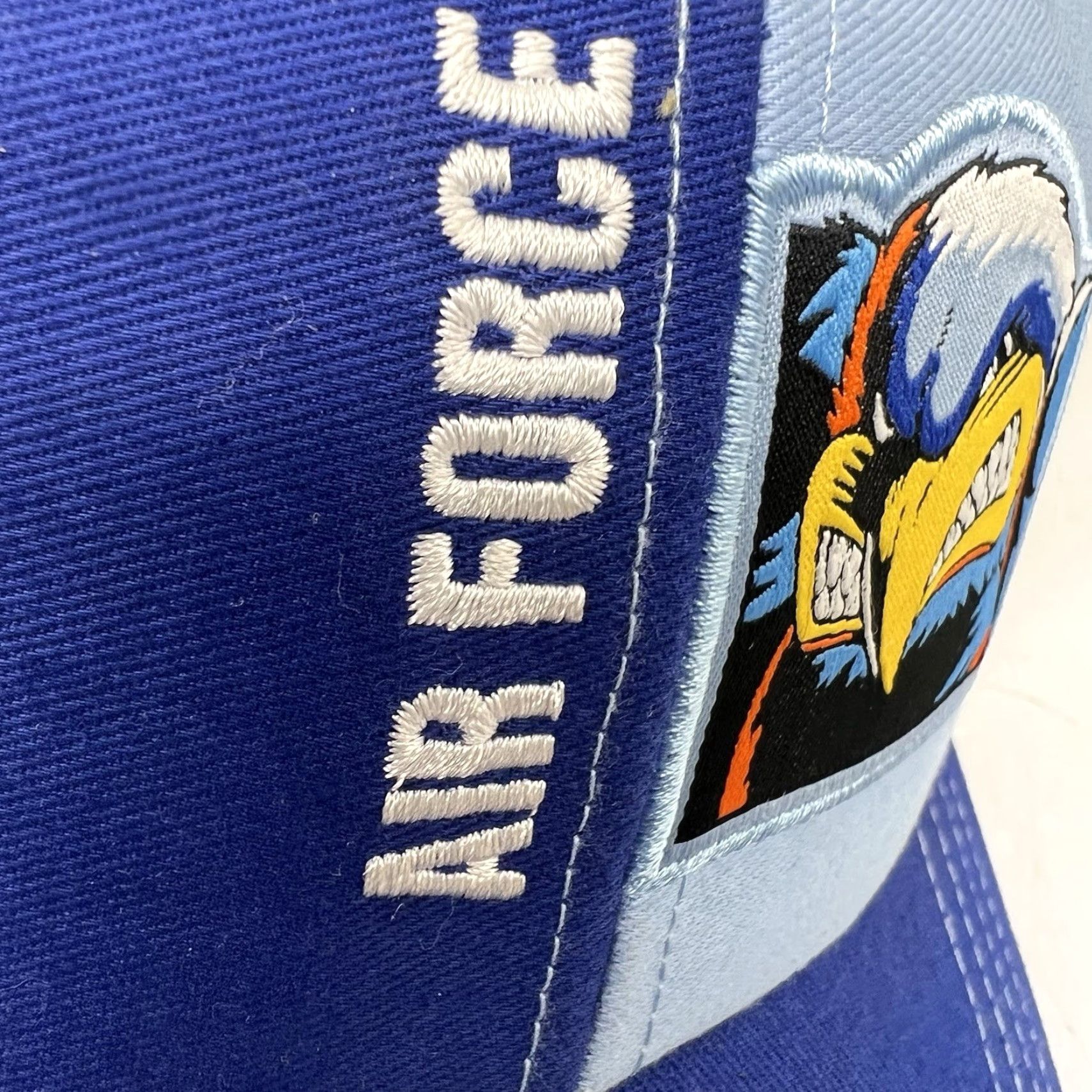 Vintage Air Force Embroidered Snap-Back Cap Blue Adult One Size Adjustable Twill Hat Mens Cap Size ONE SIZE - 5 Thumbnail
