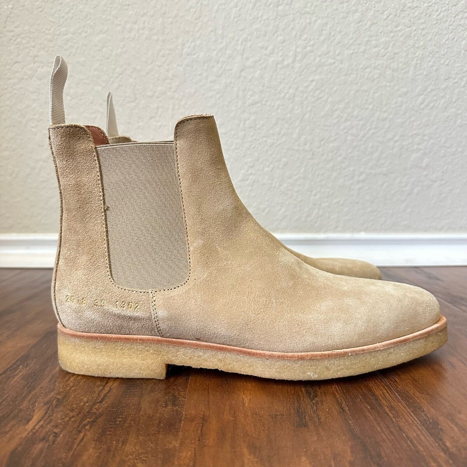 Common projects chelsea boots beige sales
