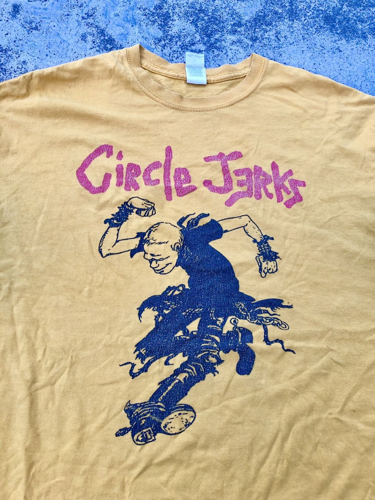 Band Tees CIRCLE JERKS FADED YELLOW BAND TEES Size US XL / EU 56 / 4 - 5 Thumbnail