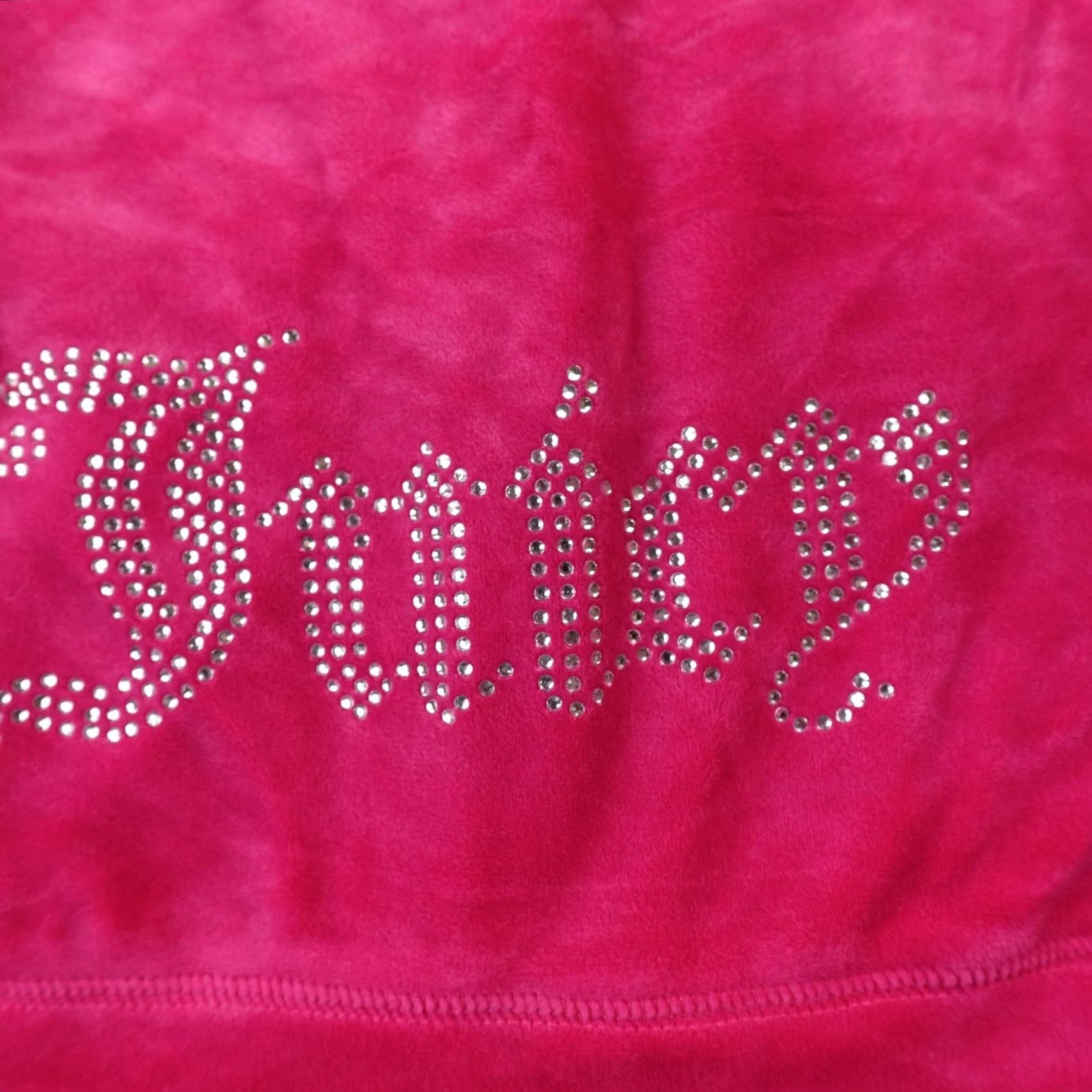 Juicy Couture VINTAGE Juicy Couture Hoodie Womens S Pink Velour Full Zip Rhinestone Bling Jacket Y2K Size S / US 4 / IT 40 - 5 Thumbnail