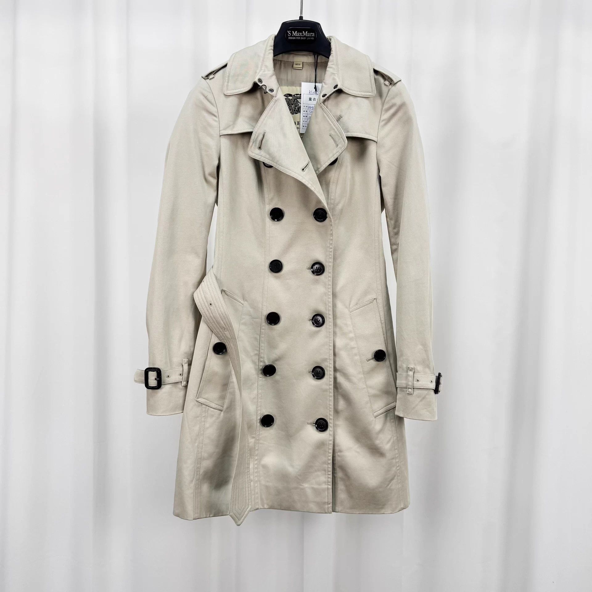 Burberry Burberry DB Check Trench UK4 98 New Size XS / US 0-2 / IT 36-38 - 1 Thumbnail