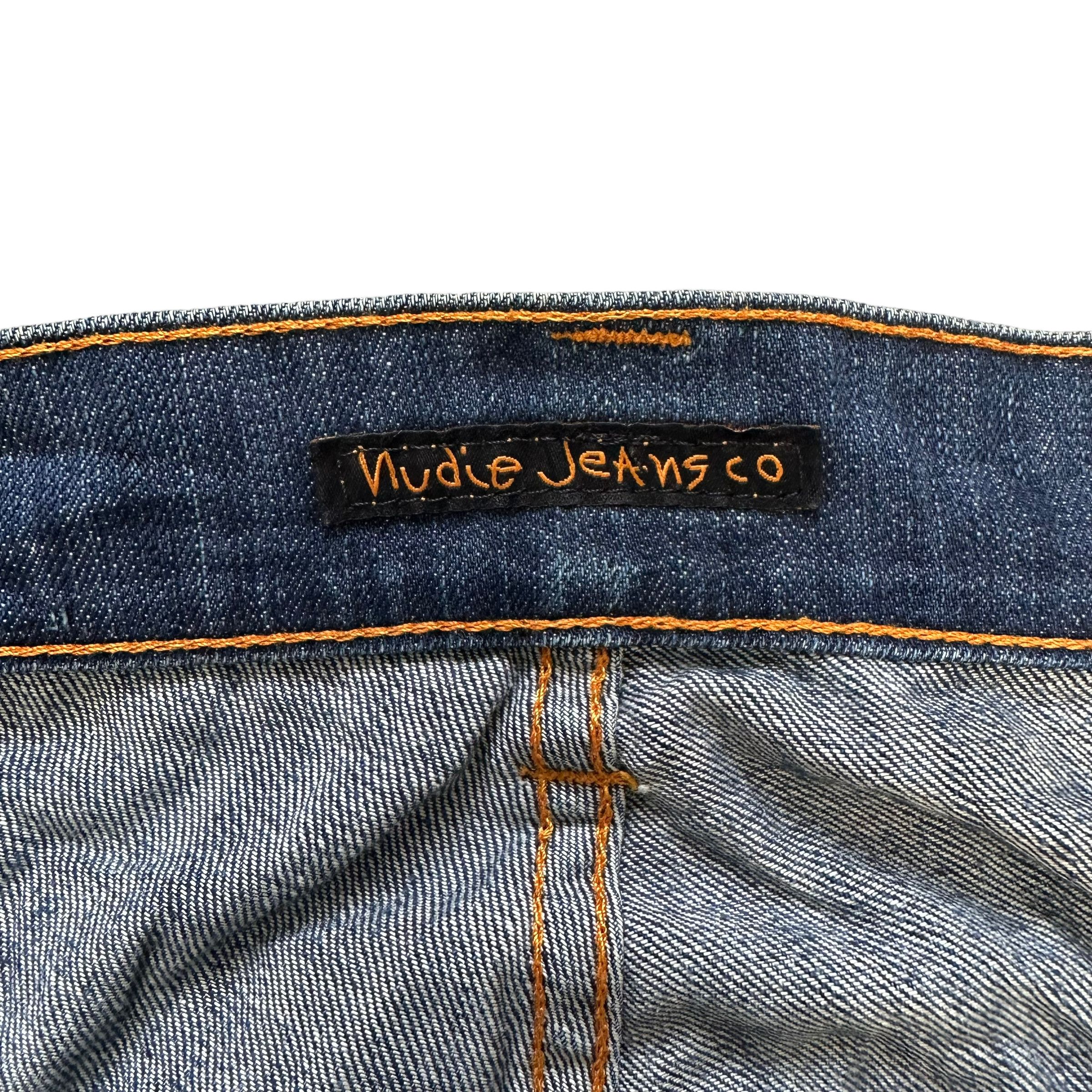 Japanese Brand TRASHED🔥 NUDIE JEANS DENIM PANTS #7463-147 Size US 30 / EU 46 - 7 Thumbnail