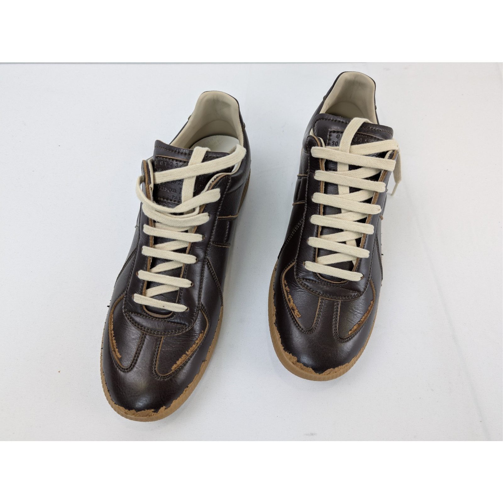 Maison Margiela o1rshd1 Replica sneakers with a distressed peel-off effect Size US 13 / EU 46 - 8 Thumbnail
