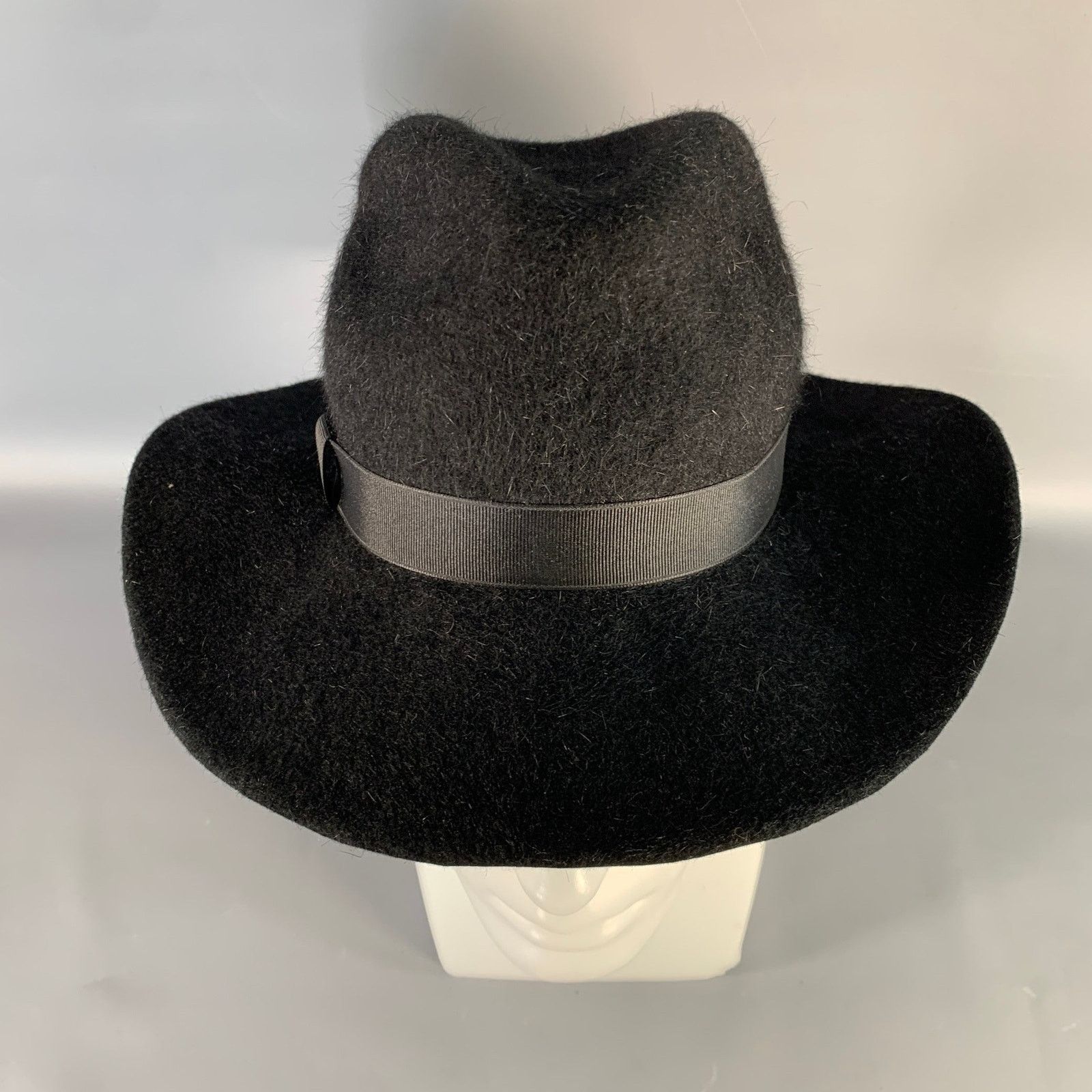 Vintage VINTAGE Size One Size Black Felt wool Hats Size ONE SIZE - 4 Thumbnail