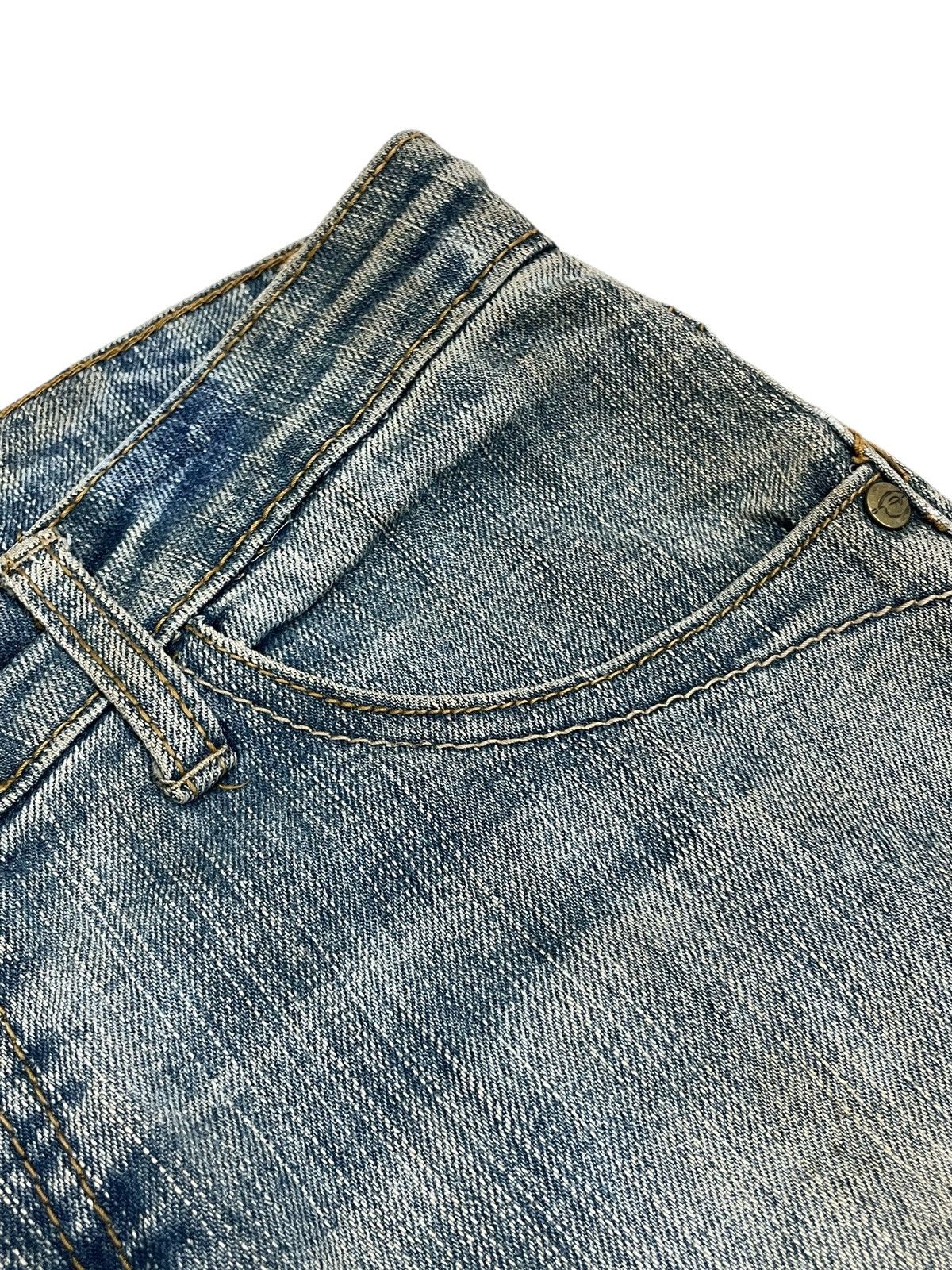 JNCO × Southpole Southpole Embroidery Flare Muddy Rusty Y2K Denim Size US 29 - 9 Thumbnail