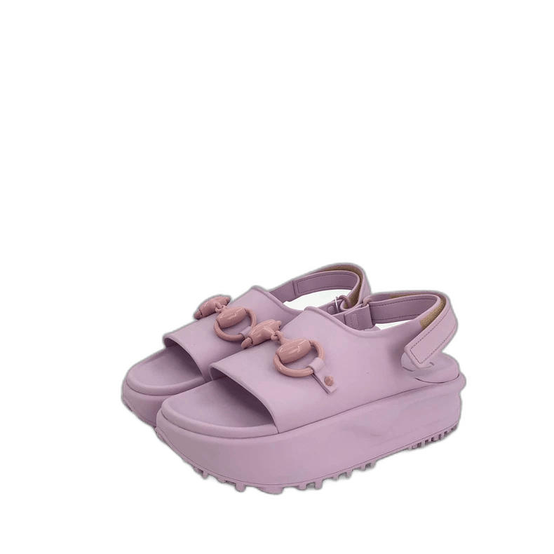 Gucci Gucci Purple Thick Sole Casual Sandals Size US 8 / IT 38 - 1 Thumbnail