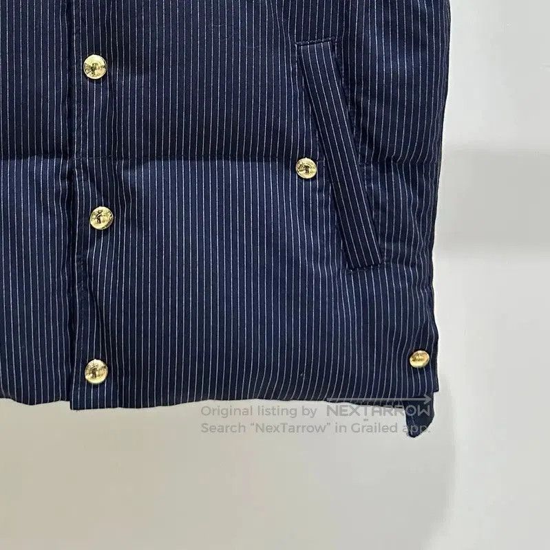 Thom Browne Thom Browne Men's Navy Striped Puffer Vest . Size US S / EU 44-46 / 1 - 2 Thumbnail