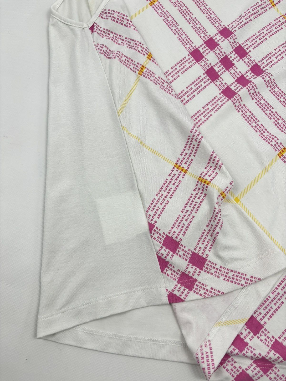 Burberry Y2K Prorsum London Monogram Print Nova Check Sleeveless Tank Top Blouse T-Shirt 48 Size M / US 6-8 / IT 42-44 - 22 Thumbnail