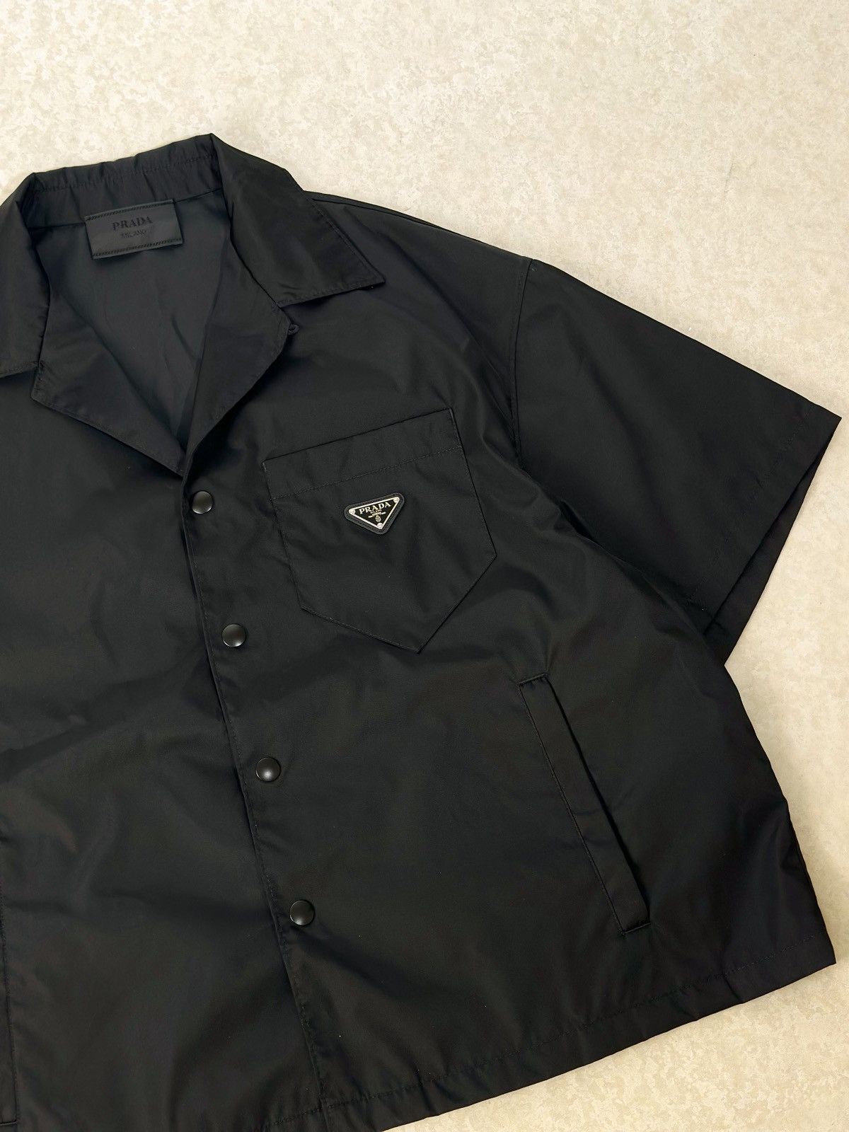 Prada Prada Re-nylon Shirt- Black Size US XL / EU 56 / 4 - 2 Thumbnail