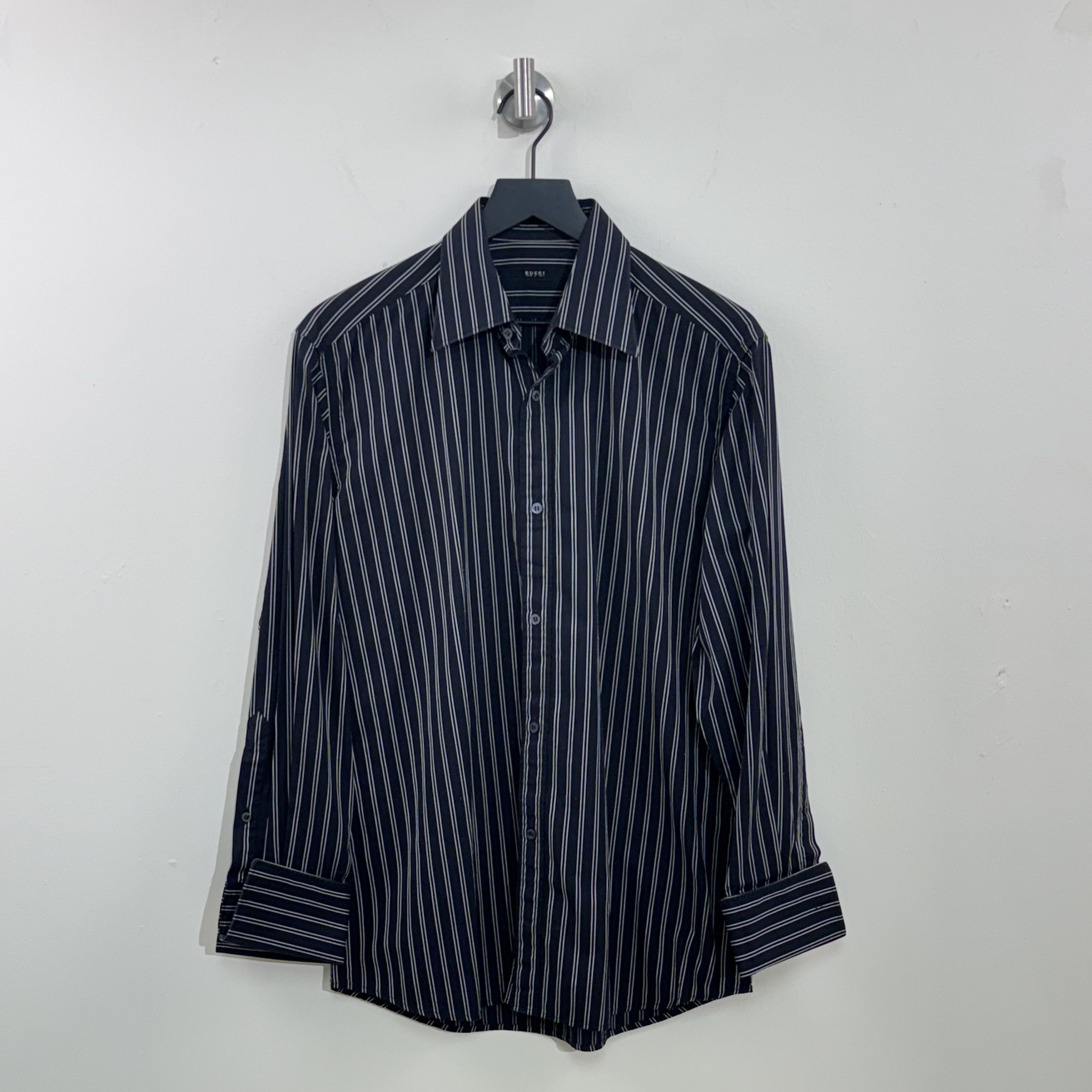 Gucci Gucci Stripe Long Sleeve Shirt Size US M / EU 48-50 / 2 - 1 Thumbnail