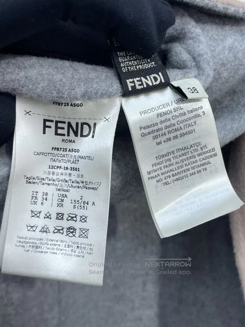 Fendi Fendi Fur Pockets Cloak Coat Size XS / US 0-2 / IT 36-38 - 8 Thumbnail