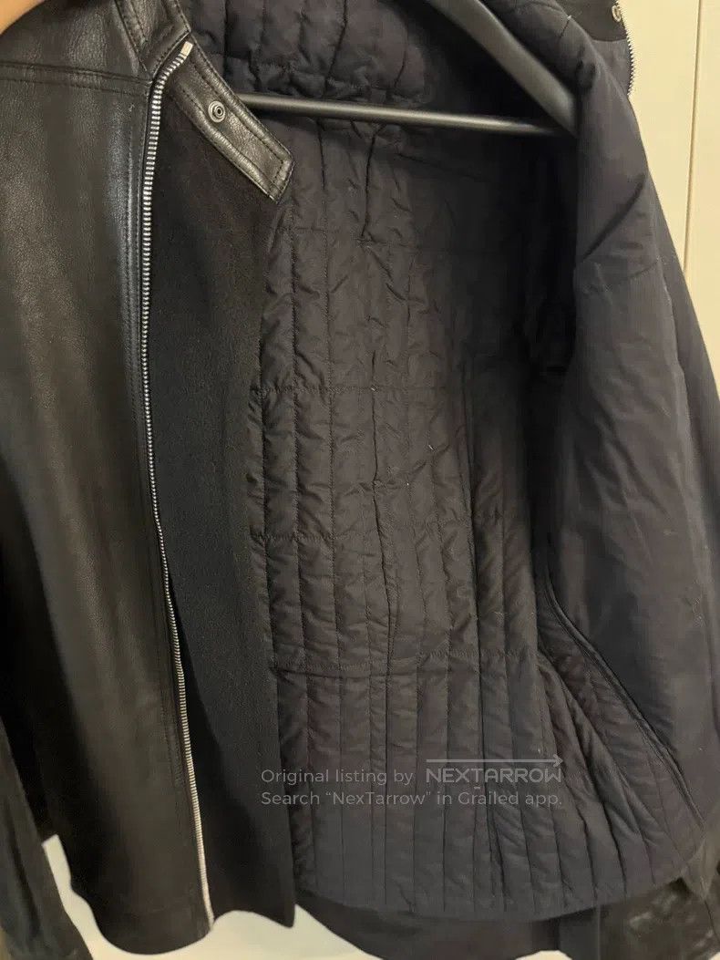 Rick Owens RICK OWENS Rare Goose Down Lined Patchwork Leather Jacket Size US L / EU 52-54 / 3 - 3 Thumbnail