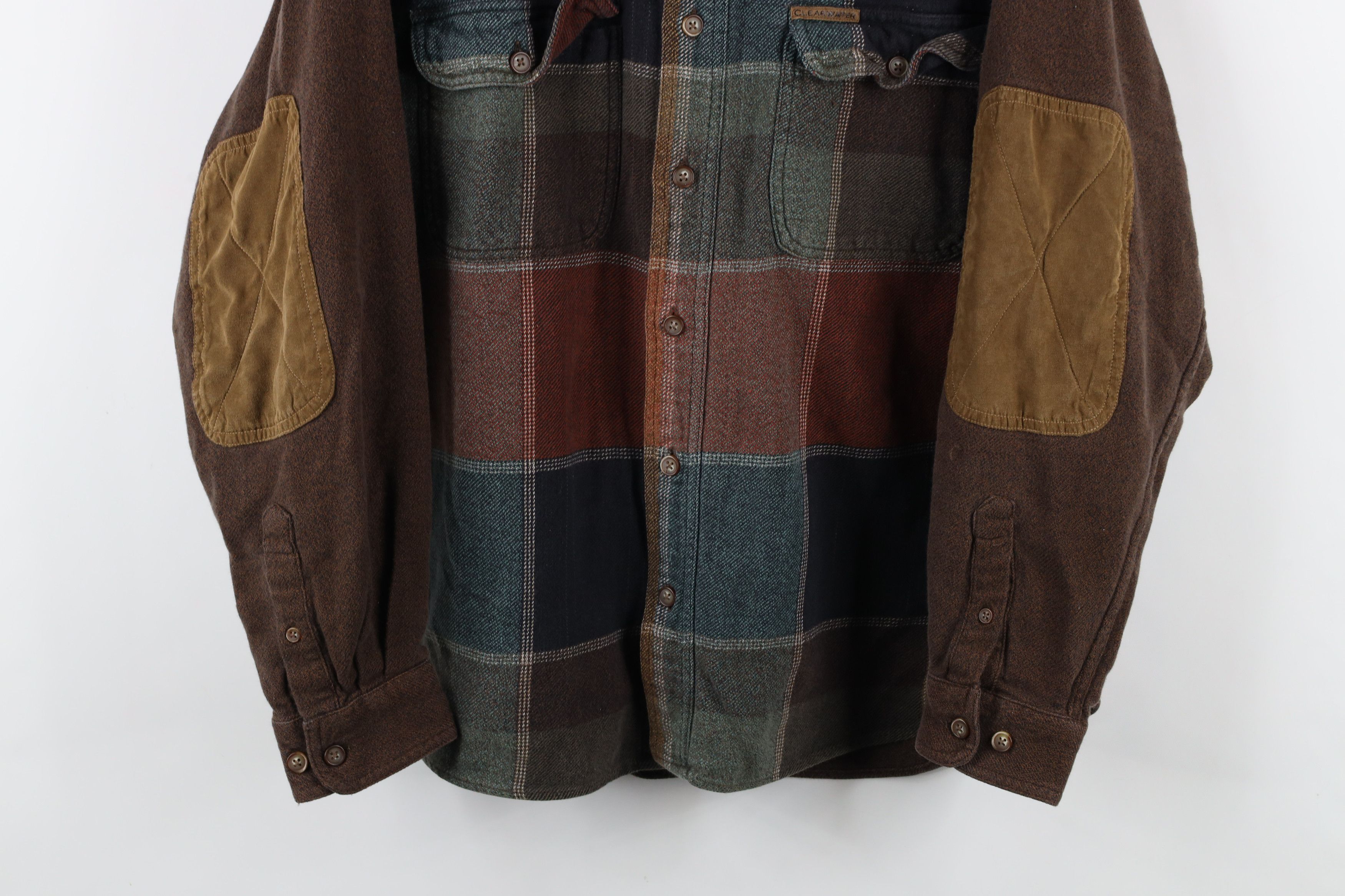 Vintage Vintage 90s Streetwear Patchwork Patch Flannel Button Shirt Size US XL / EU 56 / 4 - 3 Thumbnail