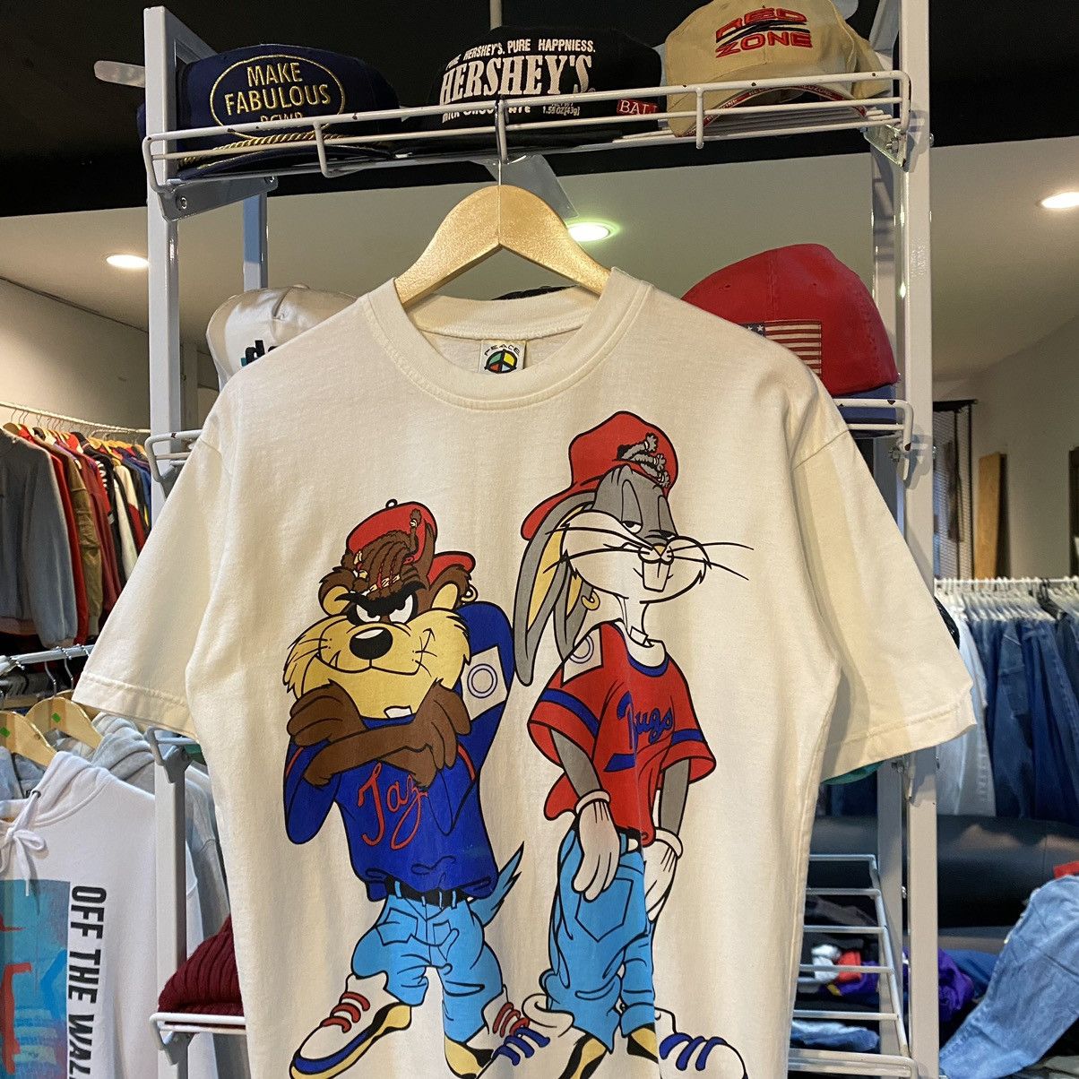 Vintage × Warner Bros Rare Vintage Bootleg Tazmania Bugs Looney Tunes T-Shirts Size US L / EU 52-54 / 3 - 3 Thumbnail