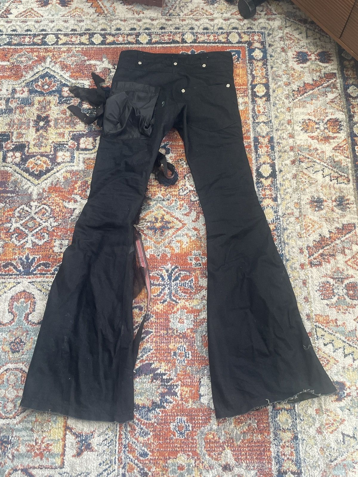 Japanese Brand rdns.rvpt “Midnight glimmer” flares Size US 30 / EU 46 - 2 Thumbnail