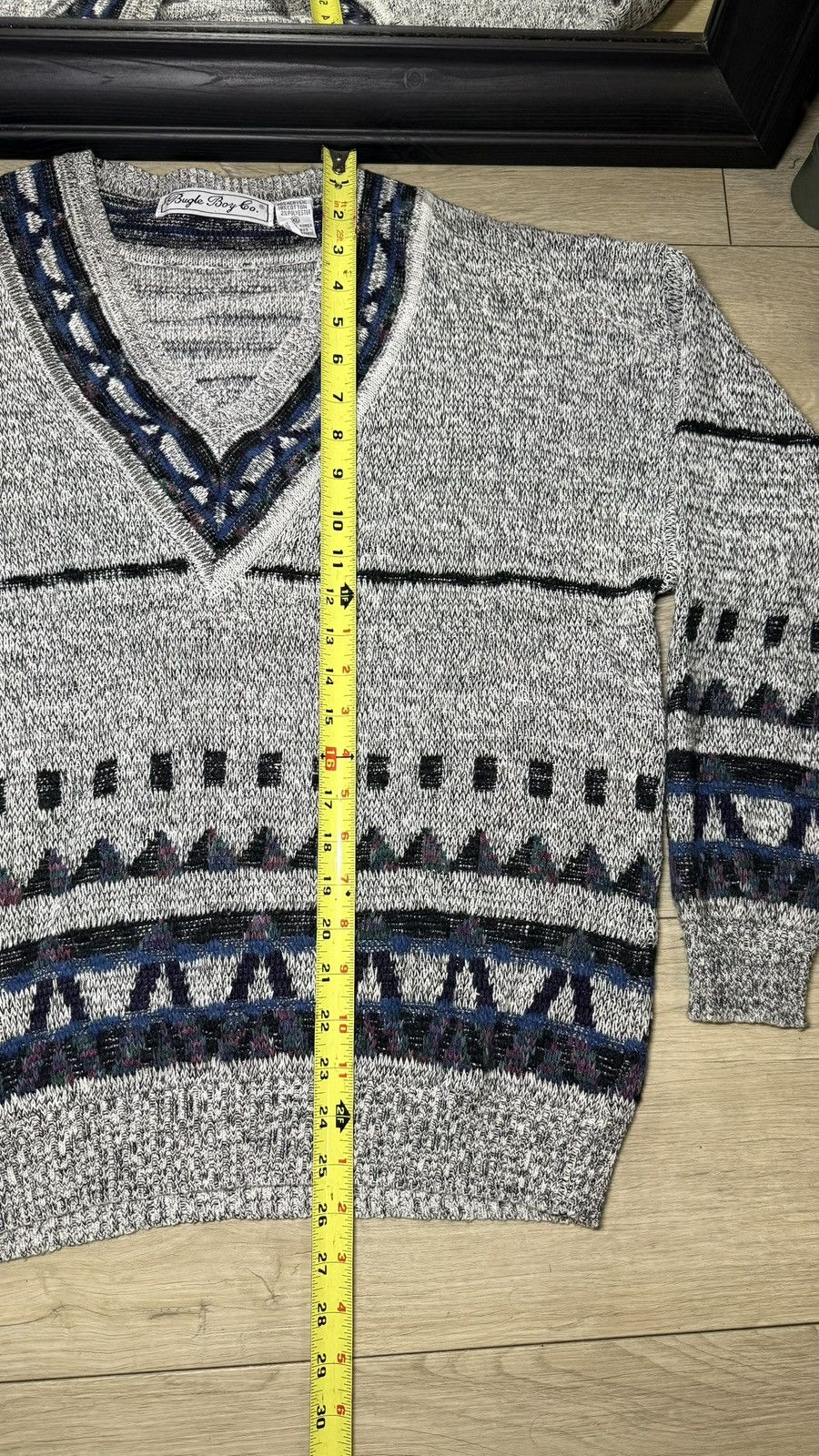 Bugle Boy Vintage 1990s Bugle Boy Micheal Gerald V-Neck Knit Cardigan Size US XL / EU 56 / 4 - 6 Thumbnail