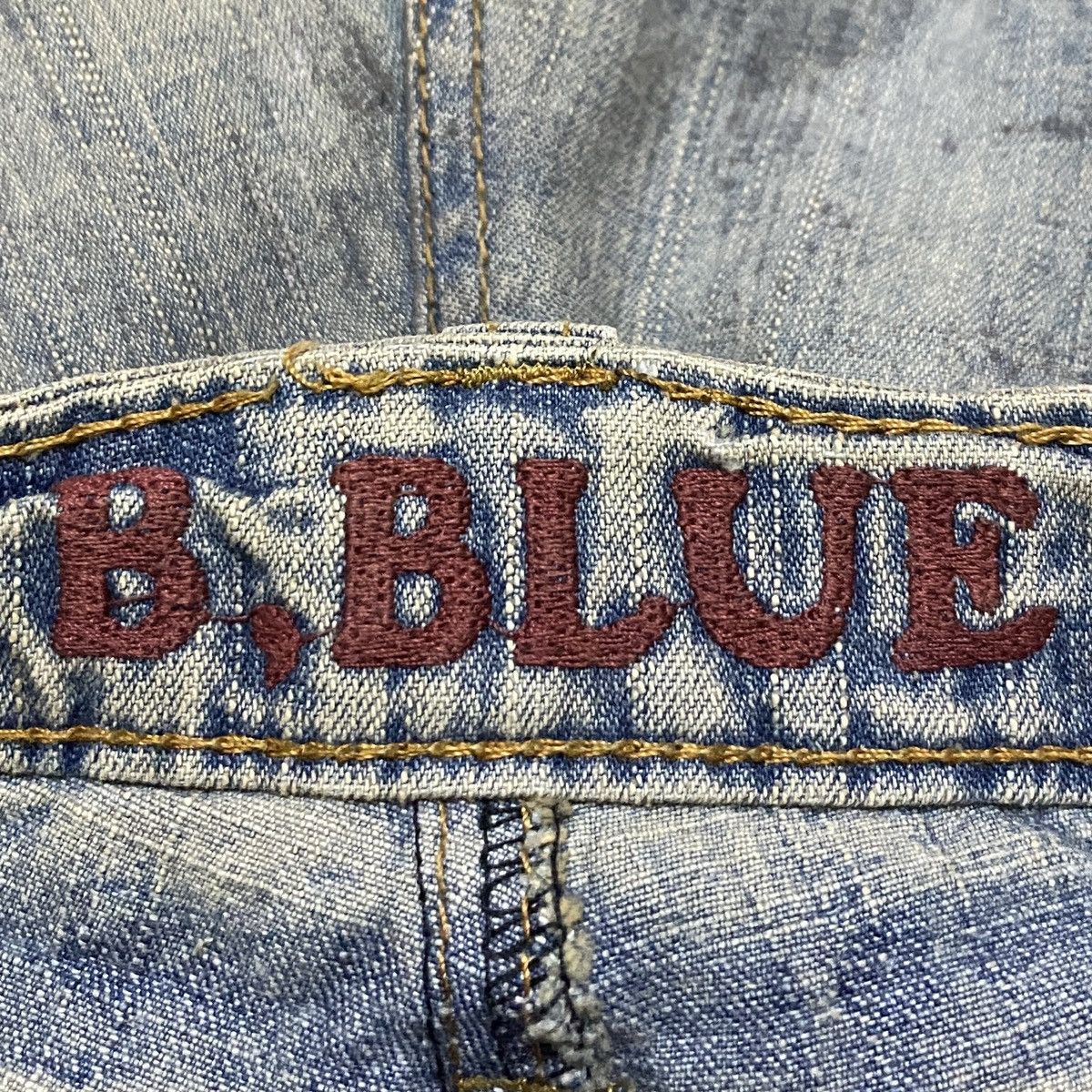 14th Addiction Very Rare Vintage Brand B.Blue Tactical Waxed Jeans 2000s Size US 36 / EU 52 - 9 Thumbnail