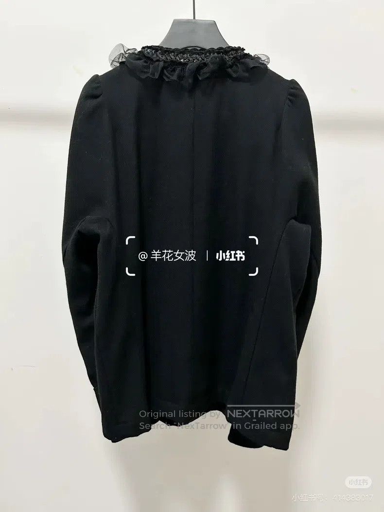 Comme des Garcons Comme Des Garcons Black Tweed Long Sleeve Top Size M / US 6-8 / IT 42-44 - 5 Thumbnail