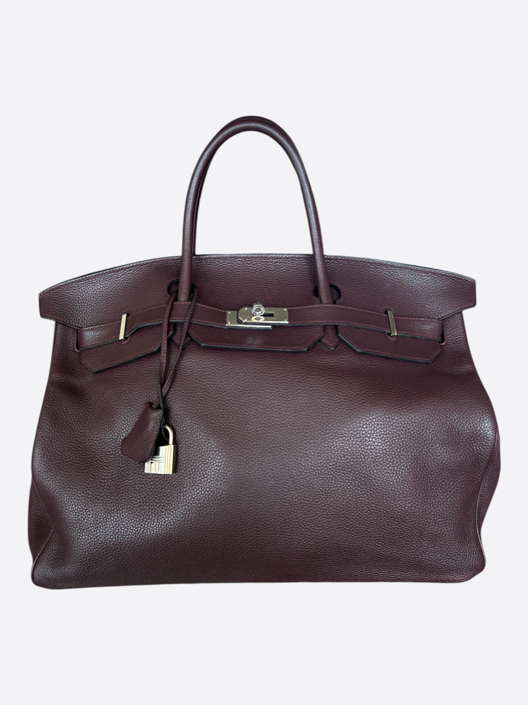 Hermes Hermes Ebene Togo & Palladium Hardware Birkin 50 Size ONE SIZE - 1 Thumbnail