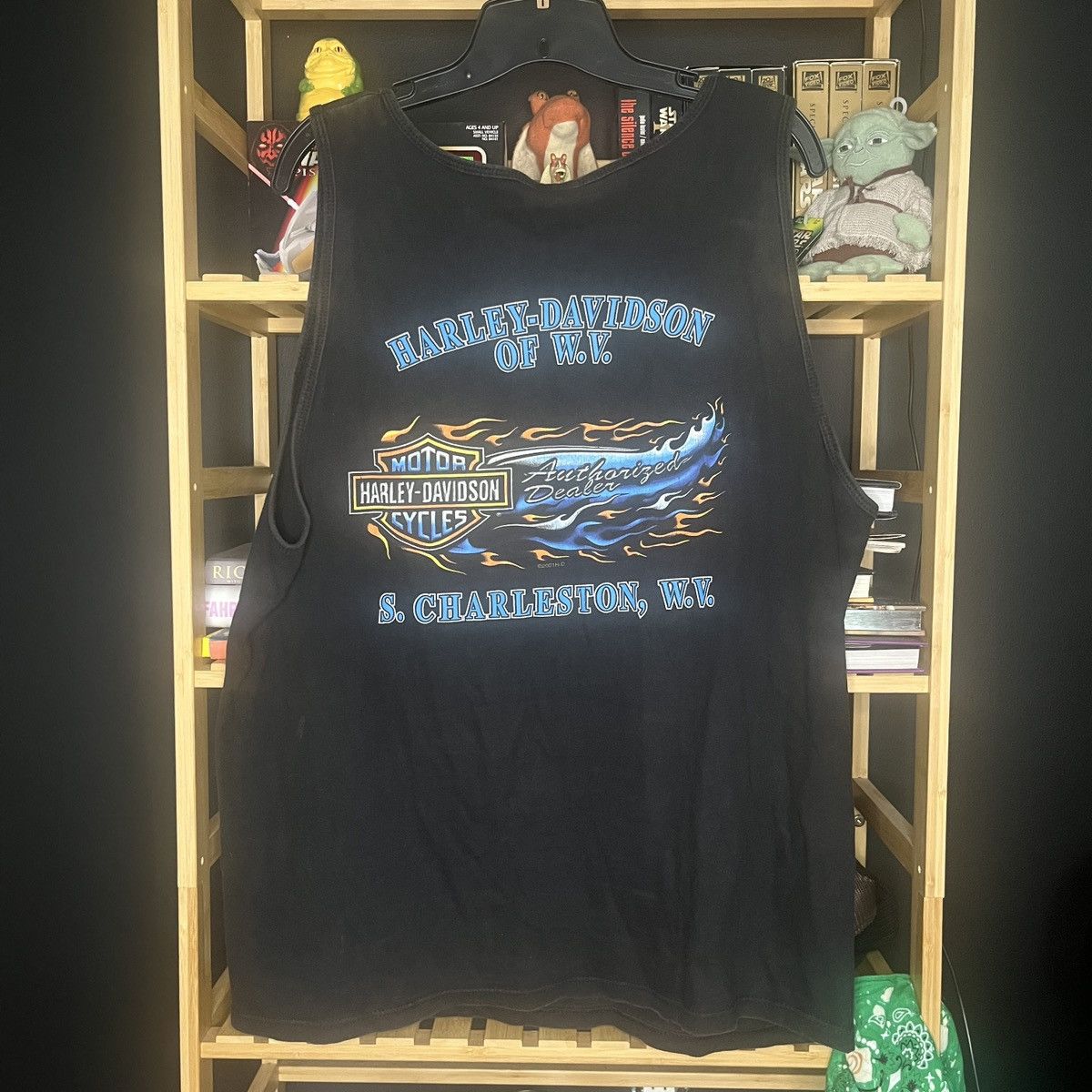 Harley Davidson Vintage 2000 Graphic Tank Top size large Eagle Flames Size US L / EU 52-54 / 3 - 4 Thumbnail