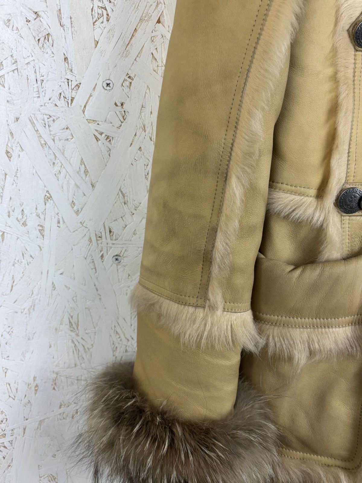 Prada Prada AW06 Shearling Sheep Fox Fur Leather Dufflecoat 44 Size M / US 6-8 / IT 42-44 - 7 Thumbnail