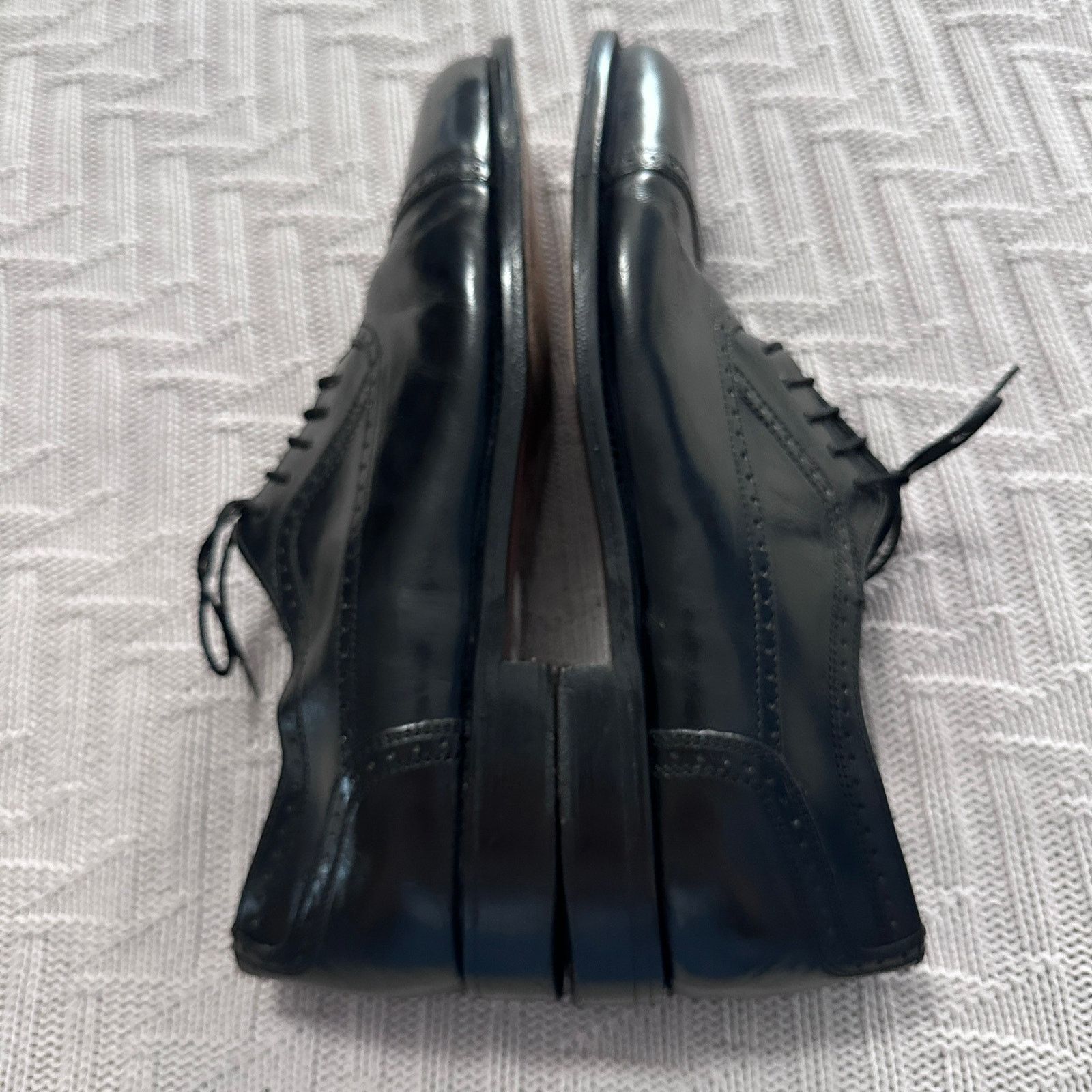 Stanley Blacker Stanley Backer black Italian leather lace up oxfords Size US 10.5 / EU 43-44 - 5 Thumbnail