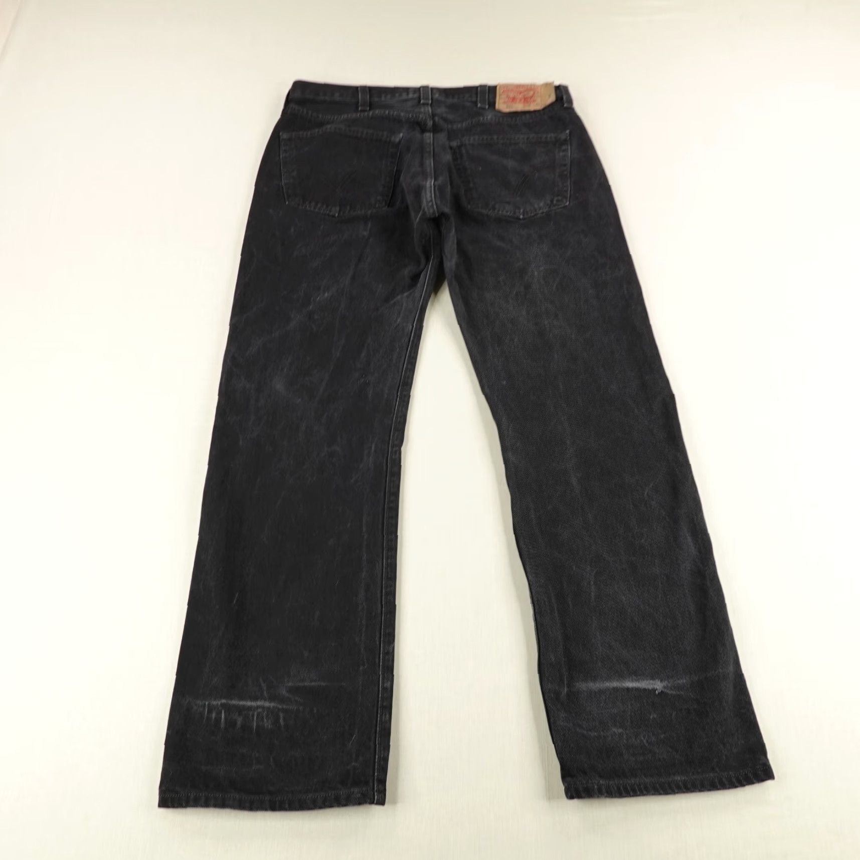 Levi's VINTAGE Levi's Jeans 501 Straight Leg Mens 38x32 Black Denim Regular Fit Size US 36 / EU 52 - 6 Thumbnail