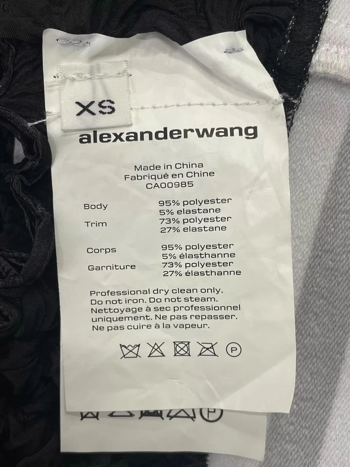 Alexander Wang Alexander Wang ruched black tank top XS NWT Size XS / US 0-2 / IT 36-38 - 5 Thumbnail