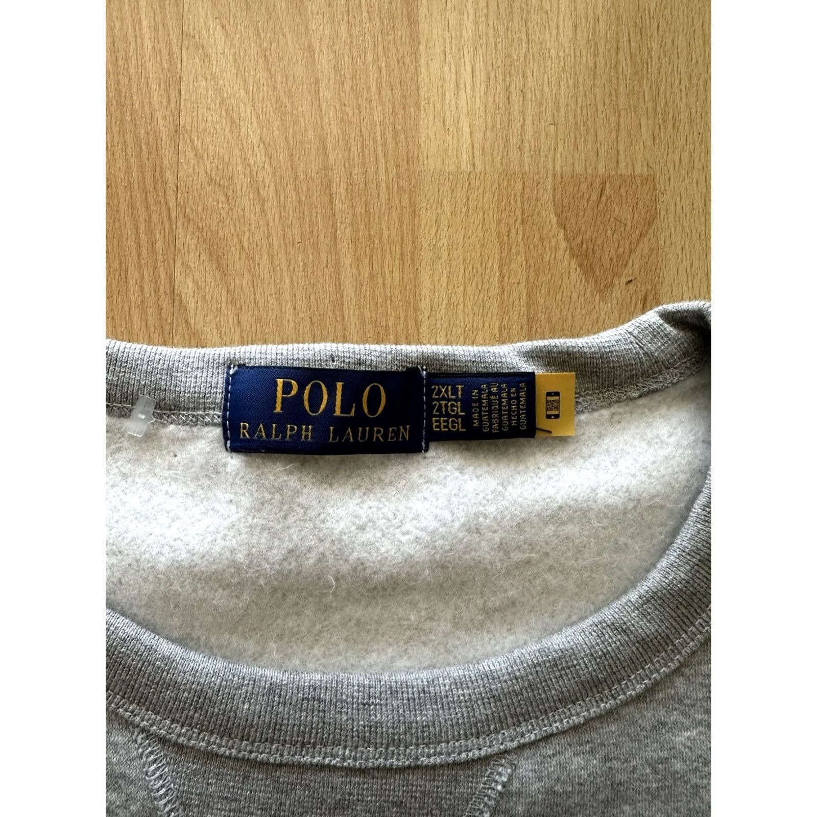 Polo Ralph Lauren VINTAGE Polo Ralph Lauren Grey Burgundy Crest Logo Crewneck Sweatshirt XXL Size US XXL / EU 58 / 5 - 4 Thumbnail