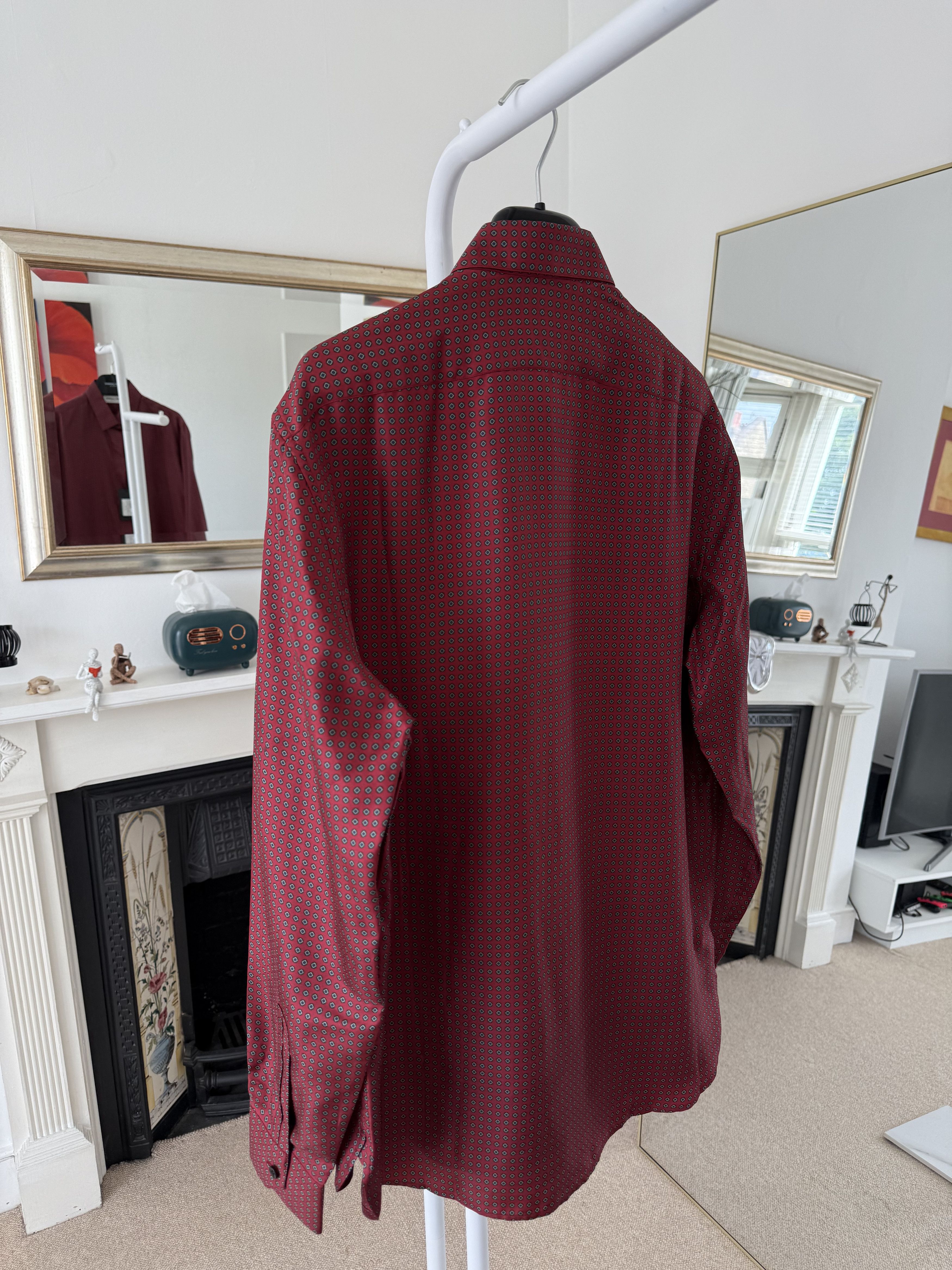 Saint Laurent Paris SS23 Saint Laurent Silk Diamond Shirt Size US M / EU 48-50 / 2 - 5 Thumbnail