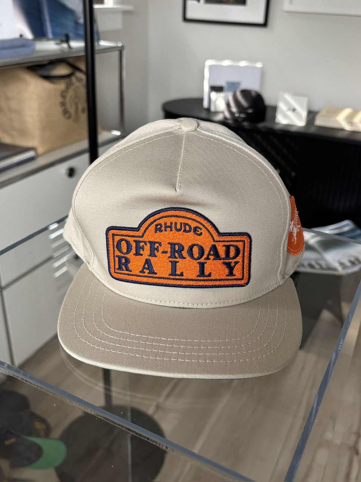 Rhude RHUDE | OFF ROAD RALLY PATCH LOGO HAT Size ONE SIZE - 3 Thumbnail